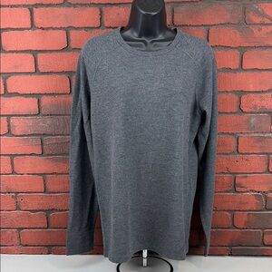 Mack Weldon Women's Medium Grey Thermal Shirt – Waffle Knit, Cozy Layer